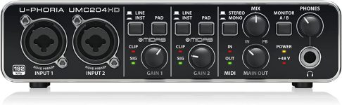 Interfejs Audio Behringer U-PHORIA UMC204HD